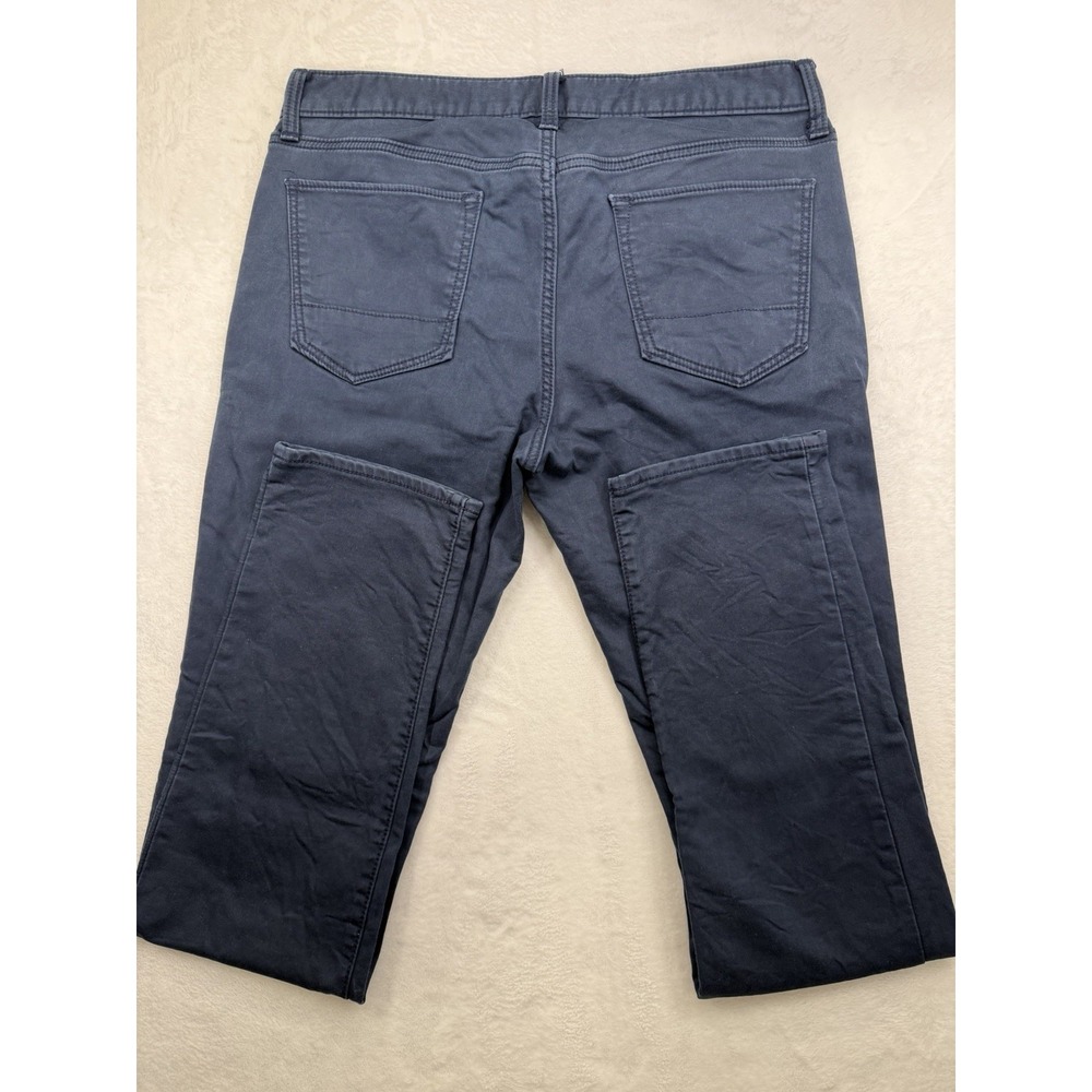 Banana Republic The Traveler Athletic Slim Tapered Fit Blue Chino 34x36 Preppy
